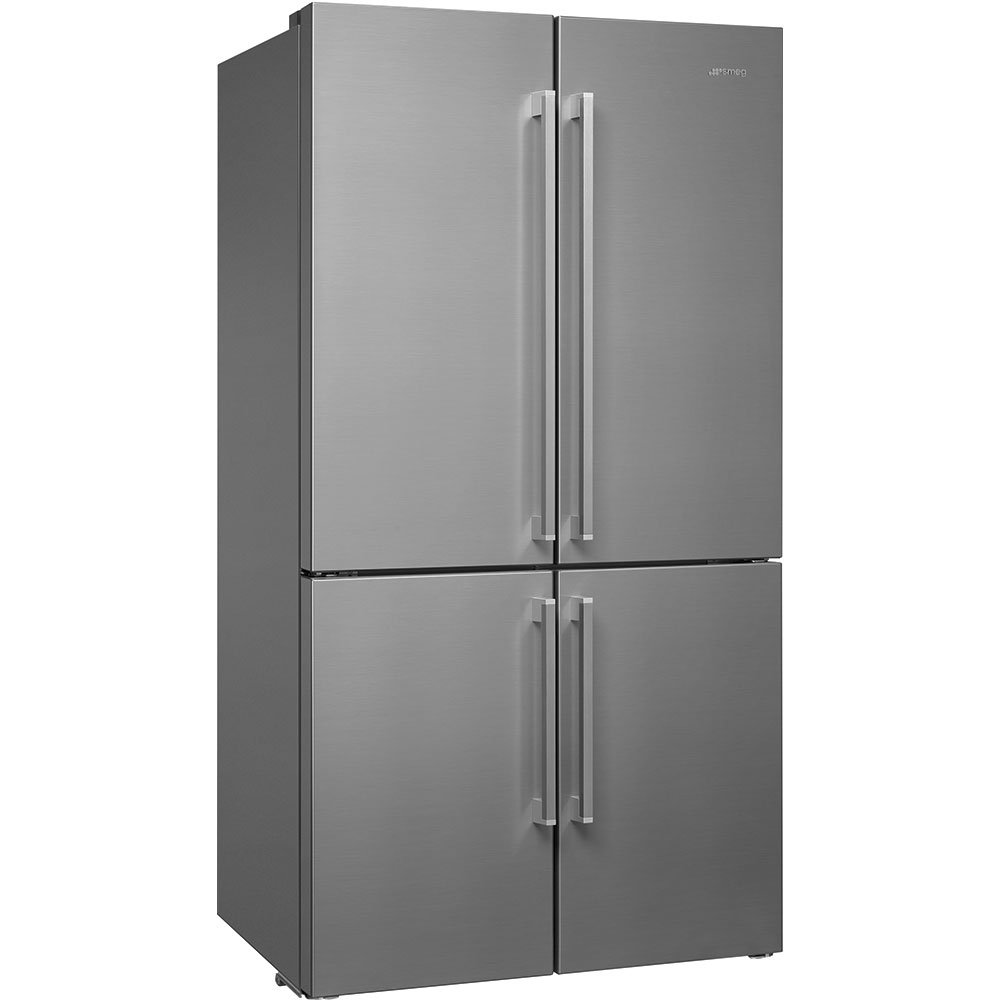 Smeg FQ60XP Stainless Steel 4-Door American Fridge Freezer With Convertible Compartment