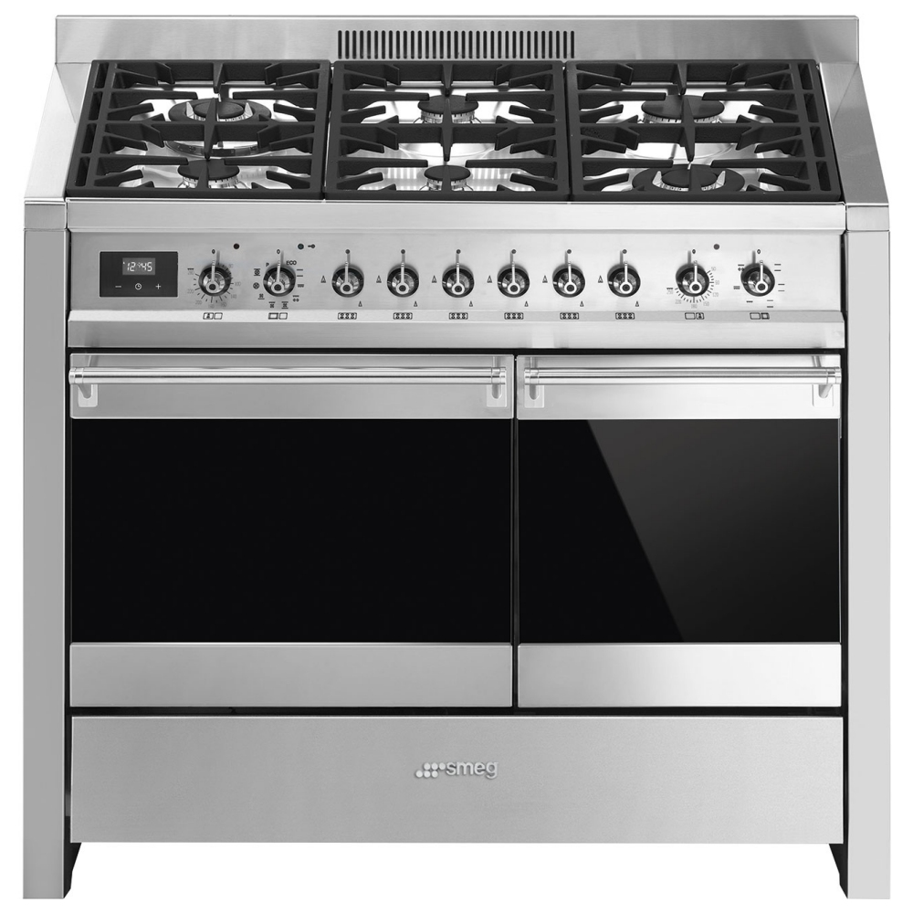 Smeg A2PY-81 100cm Opera Pyrolytic Dual Fuel Range Cooker - STAINLESS STEEL