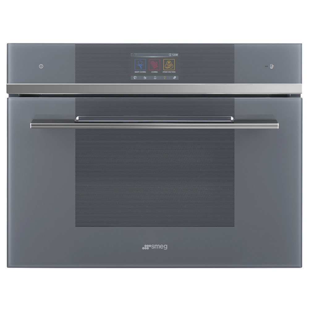 Smeg SF4104WMCS Linea Compact Combi Microwave - SILVER