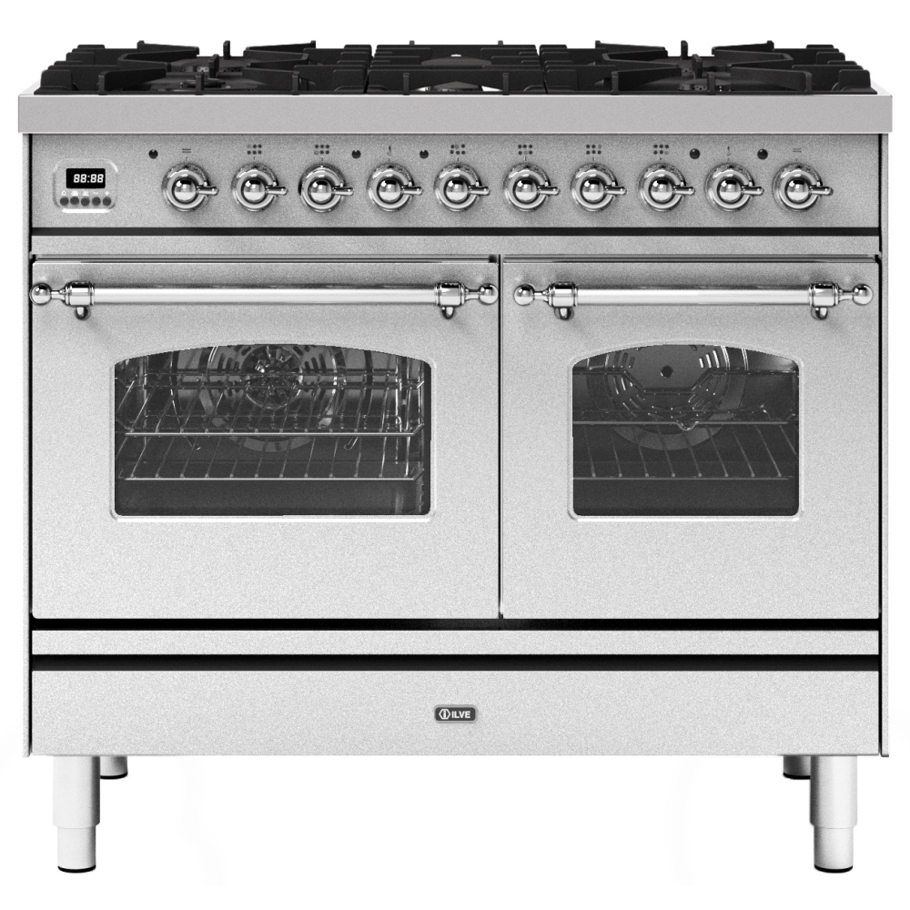 Ilve PD106NE3SS 100cm Milano Dual Fuel Range Cooker - STAINLESS STEEL