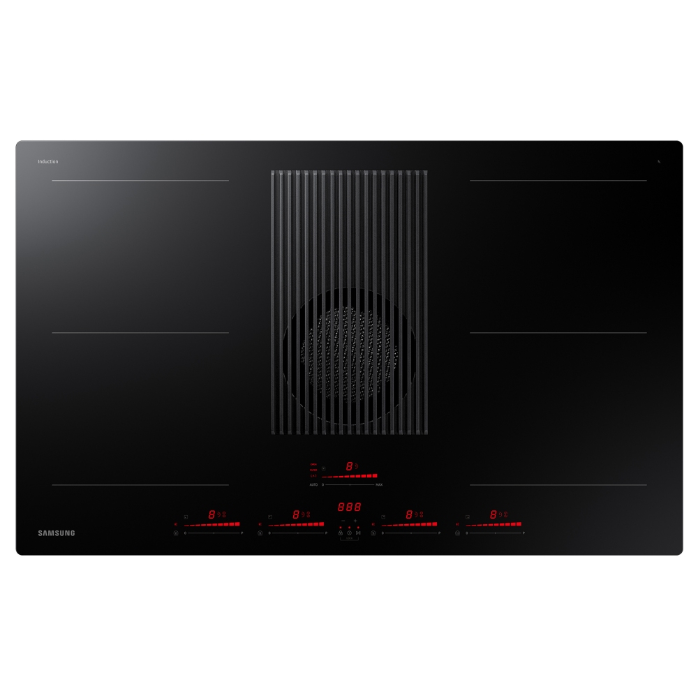 Samsung NZ84T9747VK 83cm Infinite Line CombiHob Air Venting Flex Induction Hob For Recirculation – BLACK