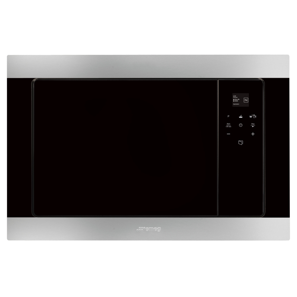 Smeg FMI320X2 Built In Classic Microwave And Grill For Tall Housing - STAINLESS STEEL