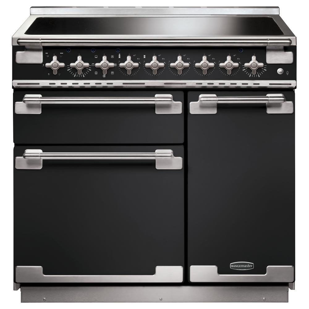 Rangemaster ELS90EICB Elise 90cm Induction Range Cooker 127180 - CHARCOAL BLACK