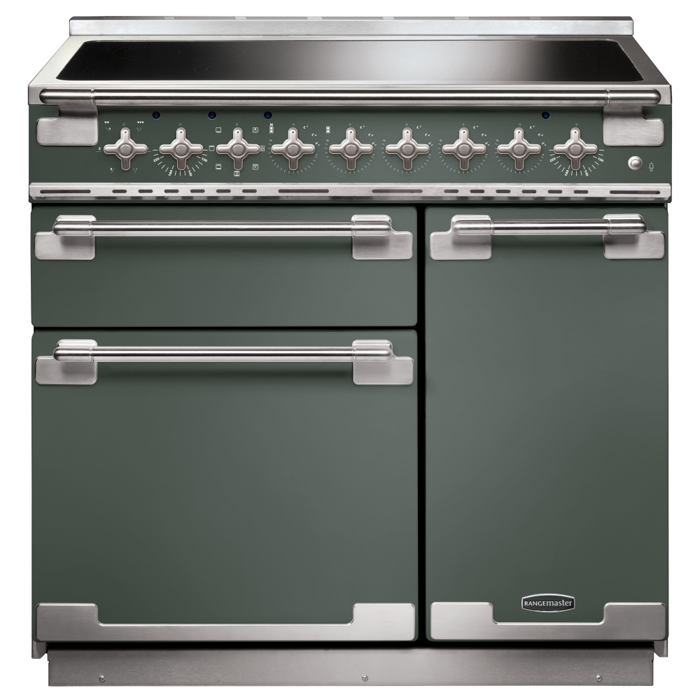 Rangemaster ELS90EIMG Elise 90cm Induction Range Cooker 127200 - MINERAL GREEN