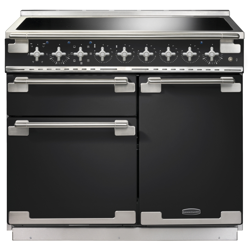 Rangemaster ELS100EICB Elise 100cm Induction Range Cooker 127030 - CHARCOAL BLACK