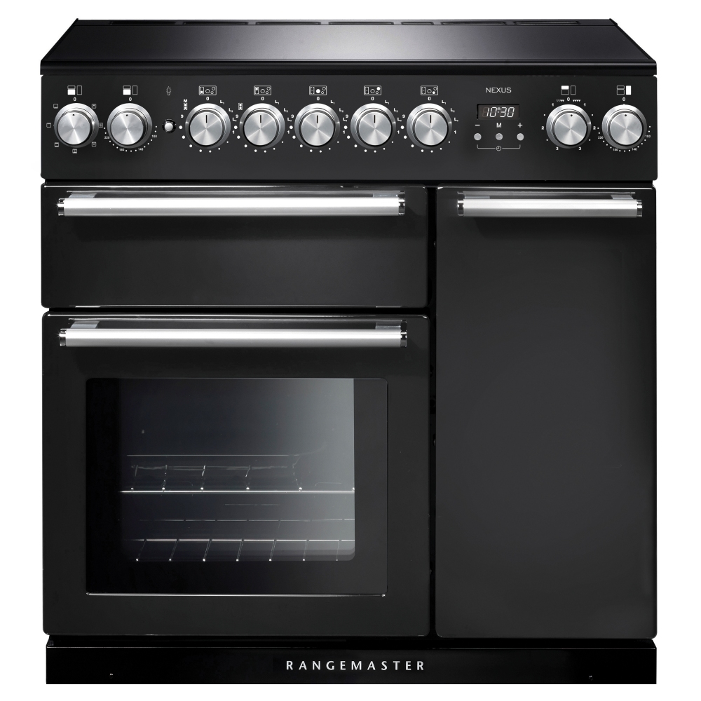 Rangemaster NEX90EICB/C Nexus 90cm Induction Range Cooker 125660 - CHARCOAL BLACK