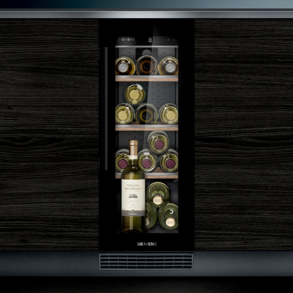 Siemens KU20WVHF0G 30cm Undercounter Wine Cooler – BLACK