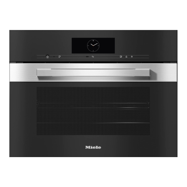 Miele DGC7845HCPROCLST PureLine M-Touch Plumbed In Compact Steam Combination Oven - STAINLESS STEEL