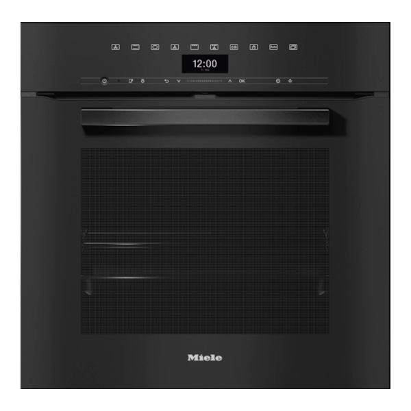 Miele H7464BPOBBL VitroLine Pyrolytic Built In Single Oven - BLACK