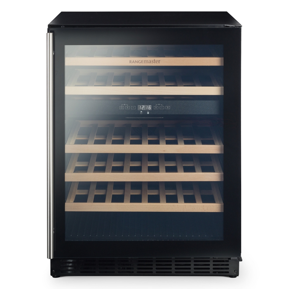Rangemaster RDZ6046BL 60cm Undercounter Dual Zone Wine Cooler – BLACK