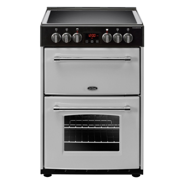 Belling FARMHOUSE 60ESIL 0789 60cm Freestanding Electric Cooker - SILVER