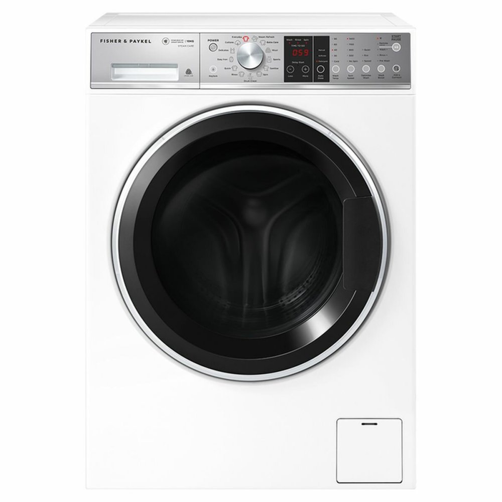 Fisher Paykel WH1060S1 Series 9 10kg Freestanding Washing Machine With AutoDose and Steam Care - WHITE