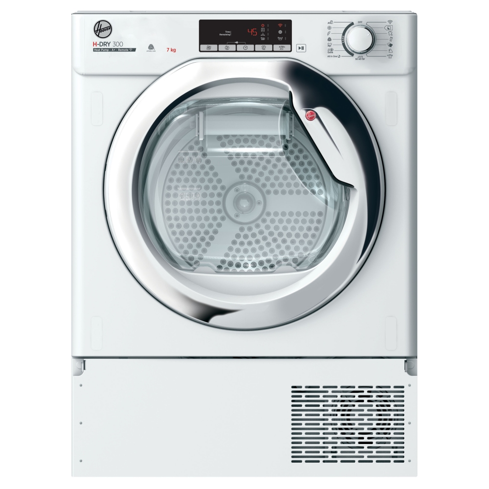 Hoover BHTDH7A1TCE-80 7kg Integrated Heat Pump Condenser Tumble Dryer