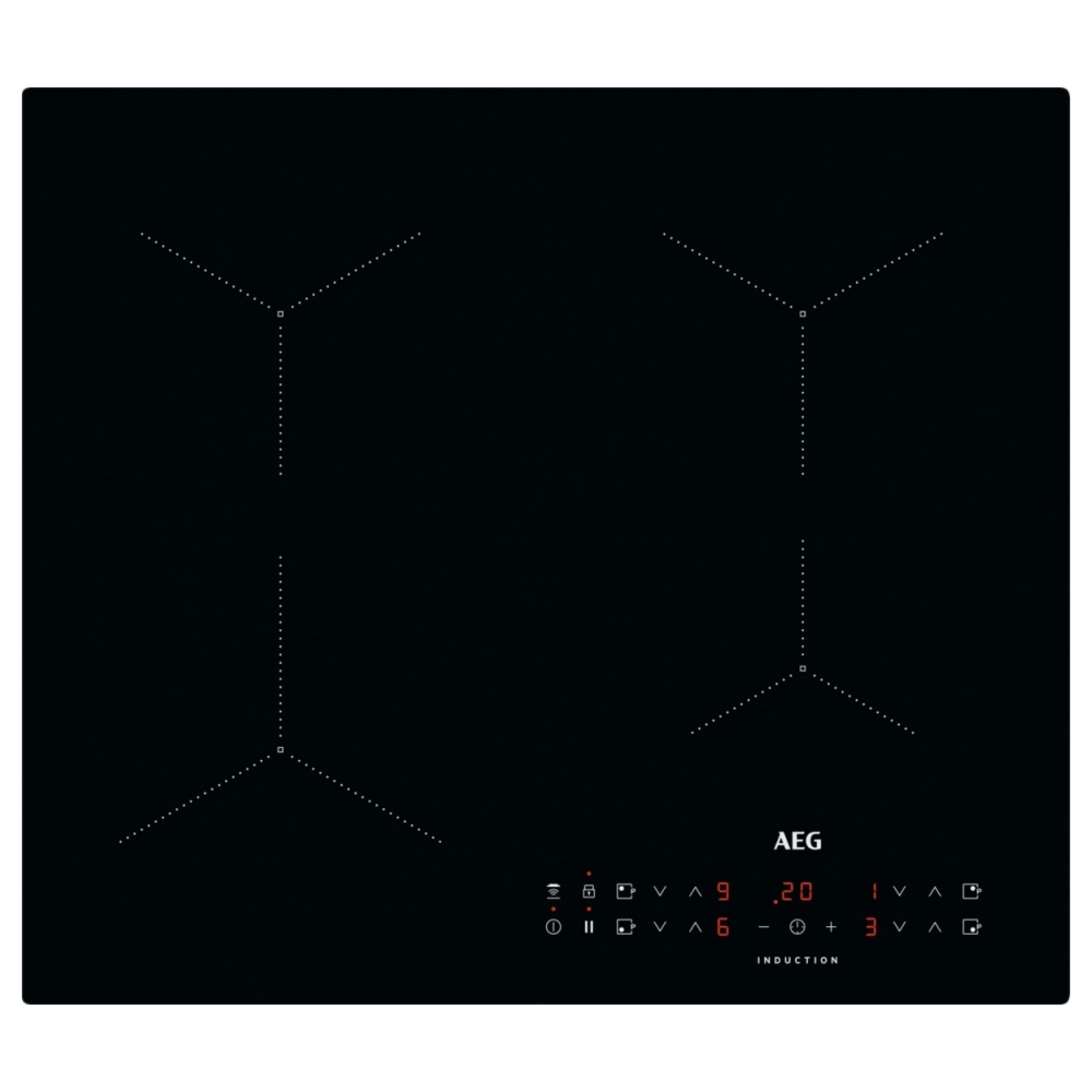 AEG ILB64334CB 60cm Series 3000 4 Zone Hob2Hood Induction Hob 13A supply – BLACK