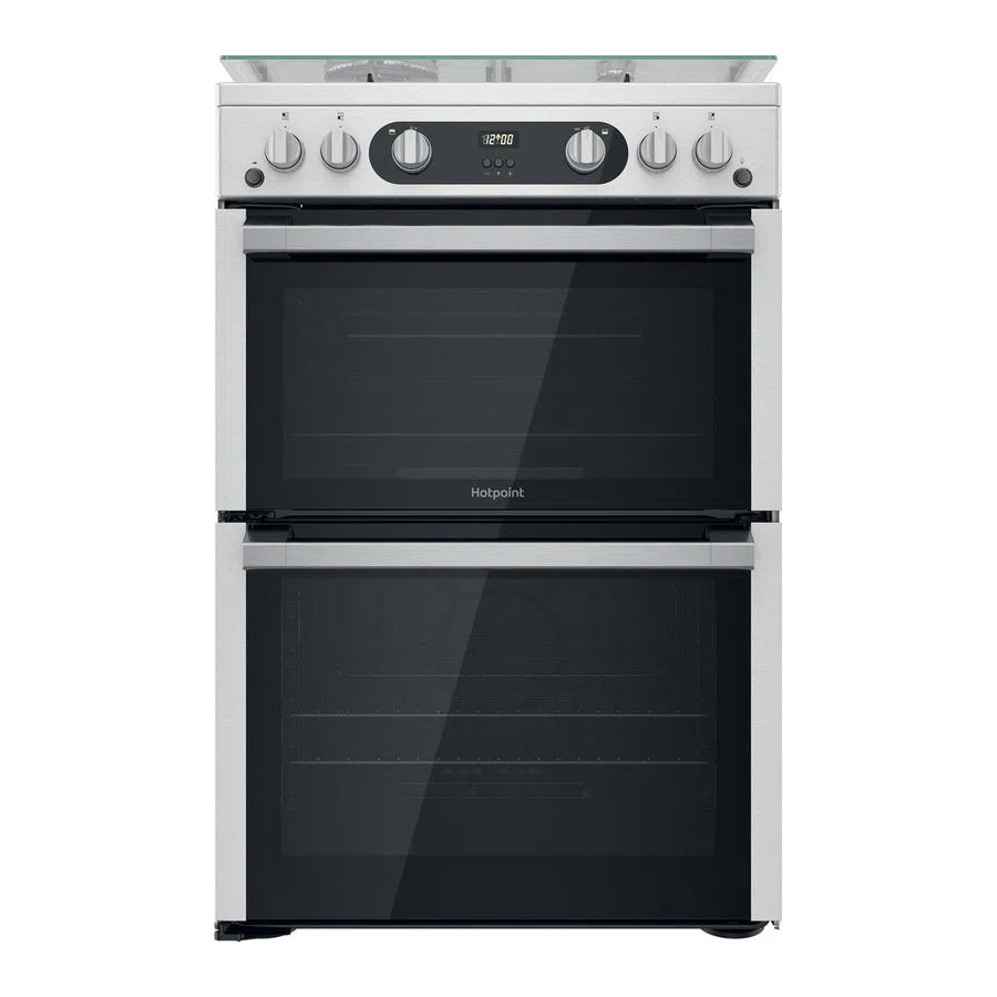 Hotpoint HDM67G0C2CX 60cm Freestanding Gas Cooker - STAINLESS STEEL