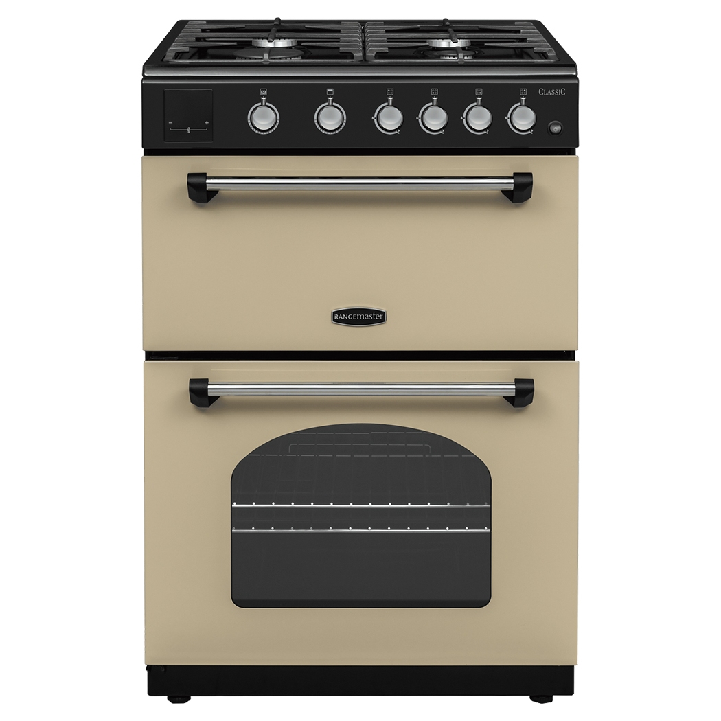 Rangemaster CLA60NGFCR/C Classic 60cm Freestanding Gas Cooker – CREAM