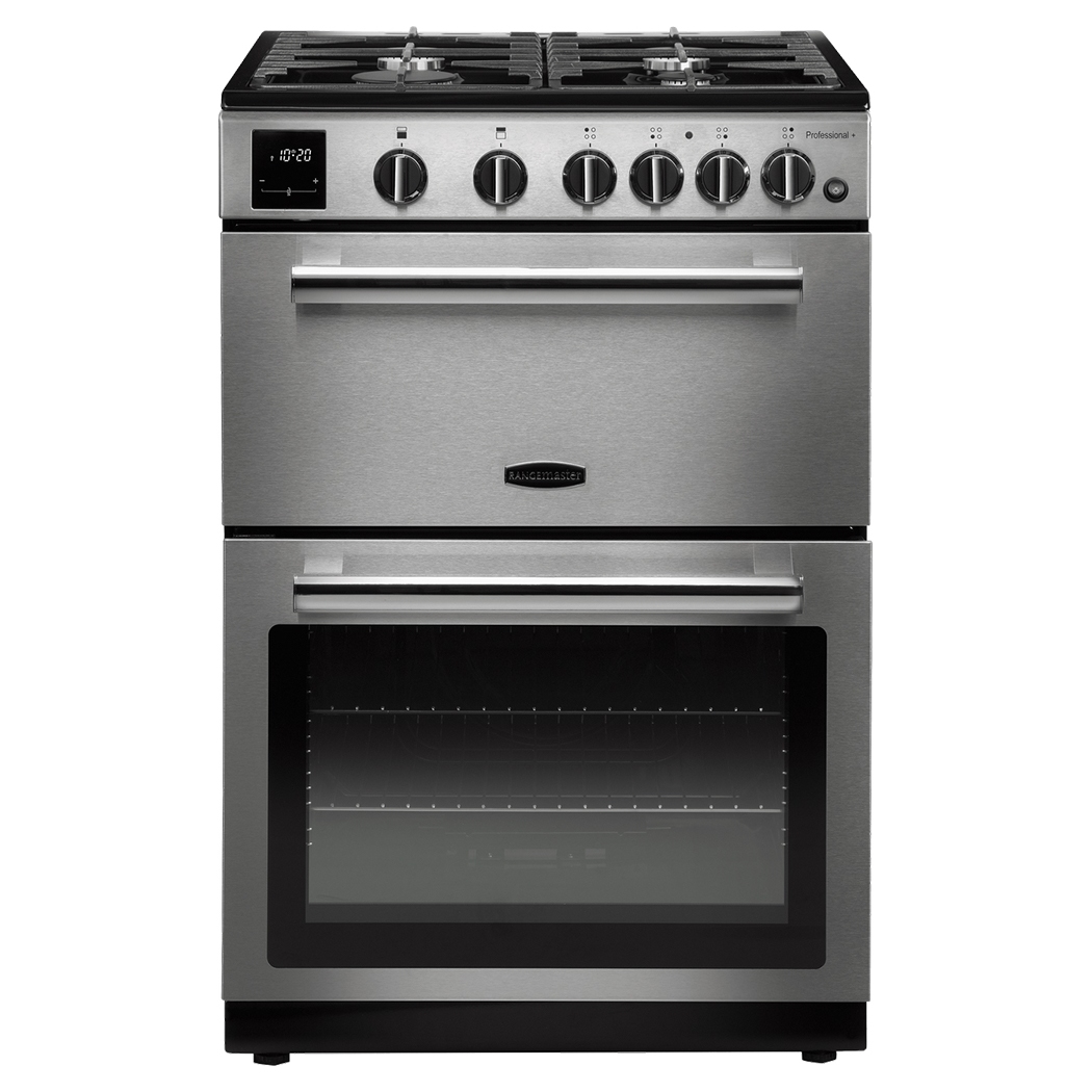 Rangemaster PROPL60NGFSS/C Professional Plus 60cm Gas Cooker - STAINLESS STEEL
