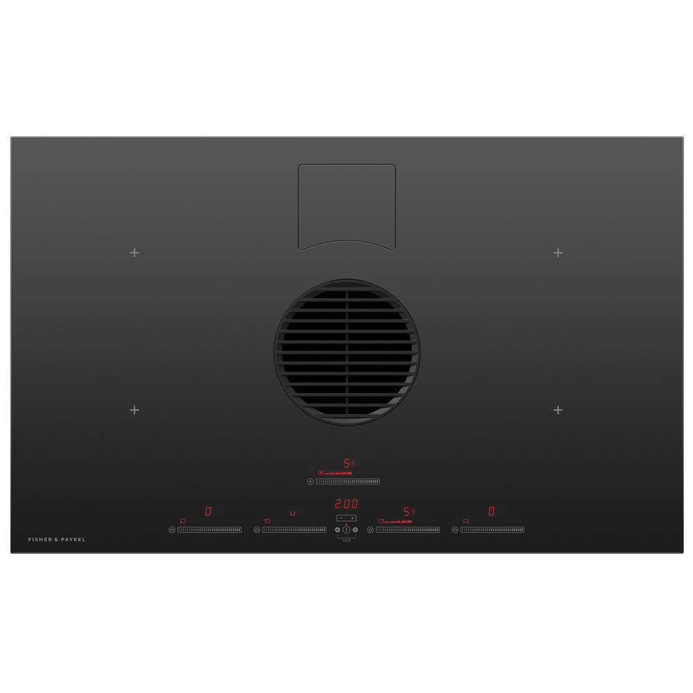 Fisher Paykel CID834RDTB4 Series 9 83cm Recirculating Air Venting Induction Hob - BLACK