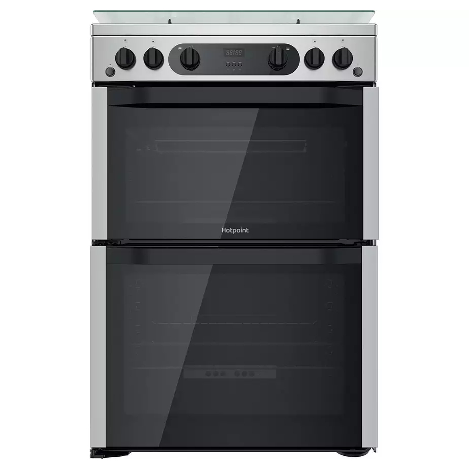 Hotpoint HDM67G0CCX 60cm Freestanding Gas Cooker - STAINLESS STEEL