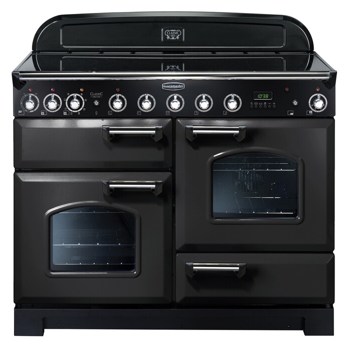 Rangemaster CDL110EICB/C Classic Deluxe 110cm Induction Range Cooker 128540 - CHARCOAL BLACK