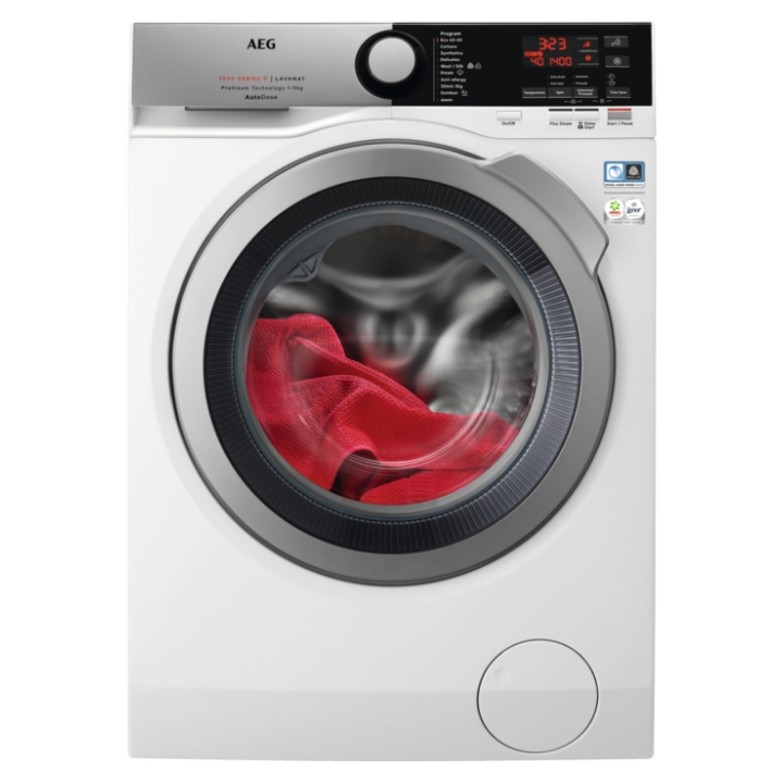 AEG L7FEE945CA 9kg Autodose Steam Washing Machine 1400rpm - WHITE