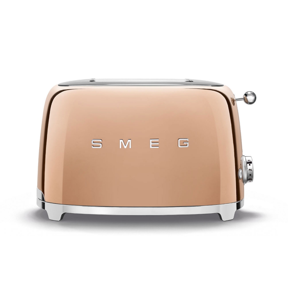 Smeg TSF01RGUK Retro 2 Slice Toaster - ROSE GOLD