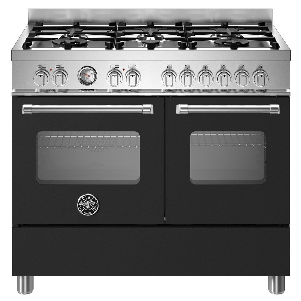 Bertazzoni MAS106L2ENEC 100cm Master Series Dual Fuel Range Cooker - BLACK