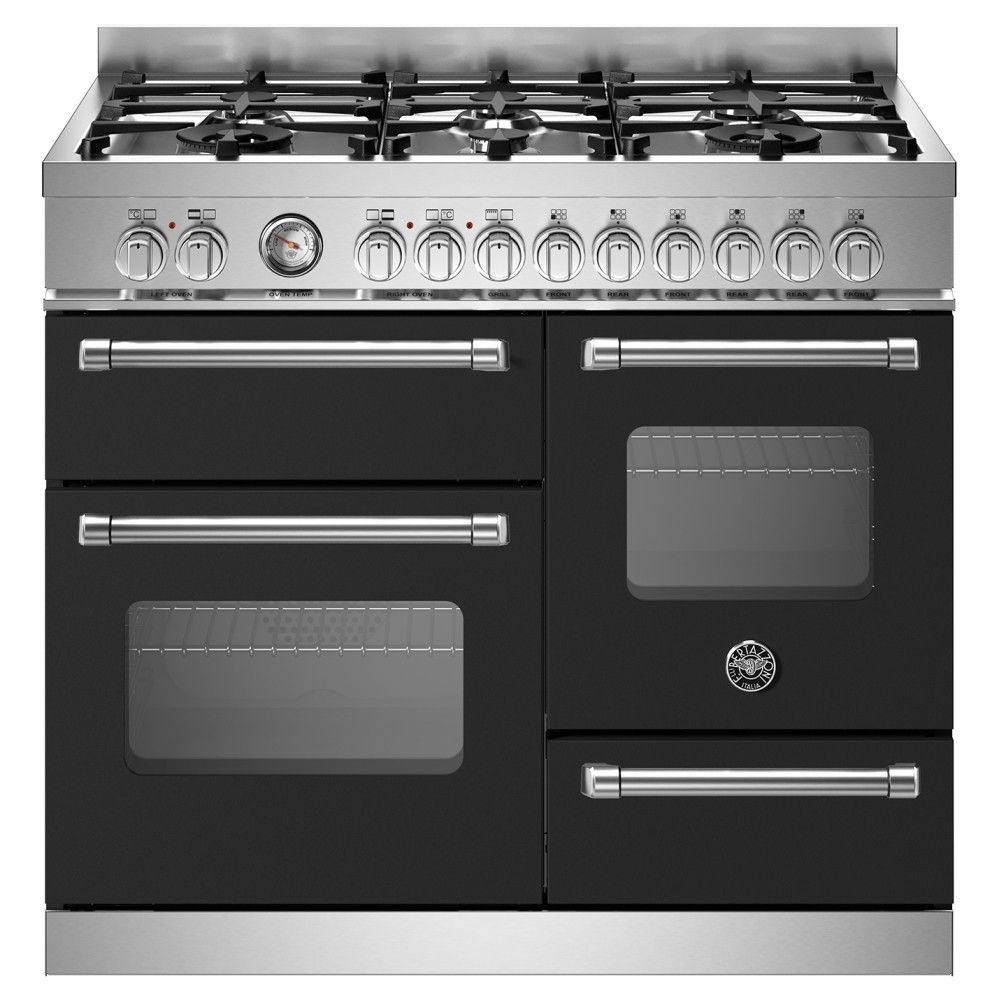 Bertazzoni MAS106L3ENEC 100cm Master Series XG Dual Fuel Range Cooker - BLACK