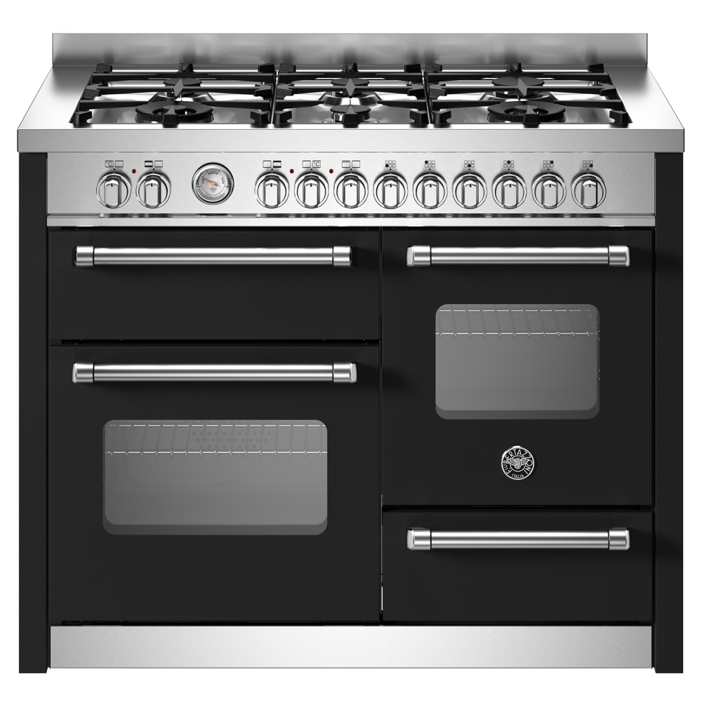 Bertazzoni MAS116L3ENEC 110cm Master Series XG Dual Fuel Range Cooker - BLACK