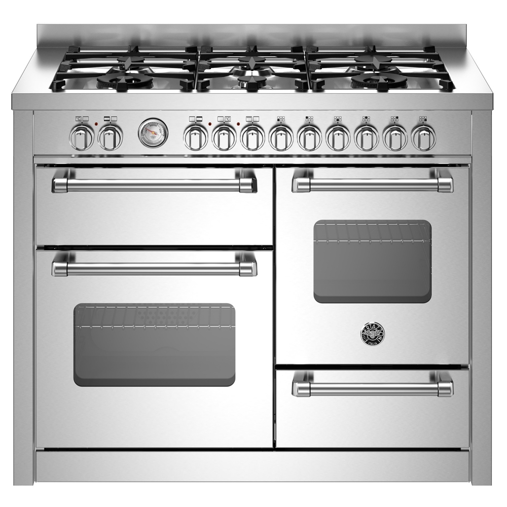 Bertazzoni MAS116L3EXC 110cm Master Series XG Dual Fuel Range Cooker - STAINLESS STEEL