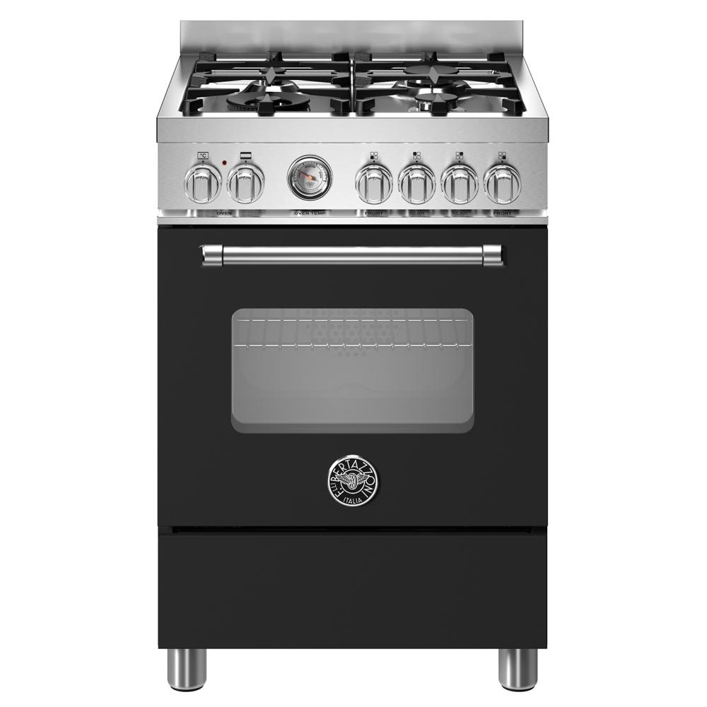 Bertazzoni MAS64L1ENEC 60cm Master Series Freestanding Dual Fuel Cooker - BLACK