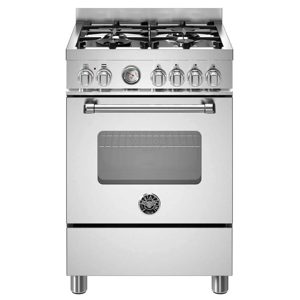 Bertazzoni MAS64L1EXC 60cm Master Series Freestanding Dual Fuel Cooker - STAINLESS STEEL