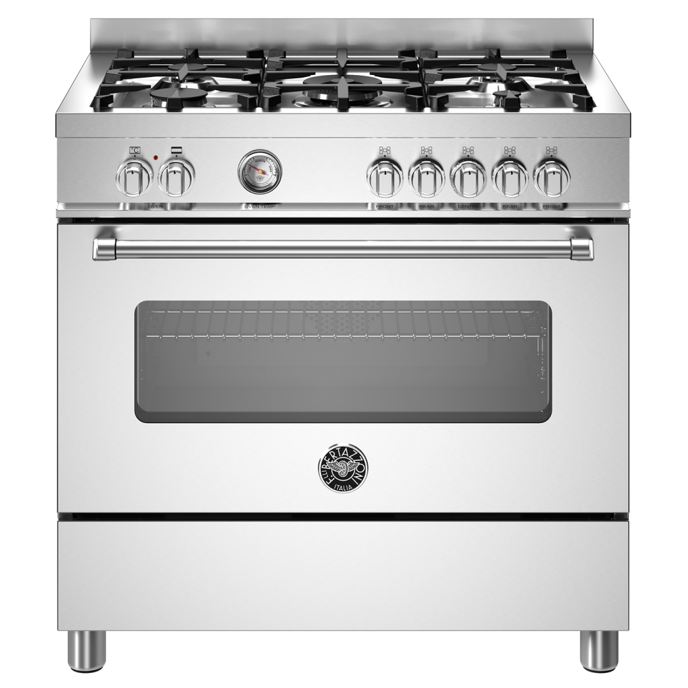 Bertazzoni MAS95C1EXC 90cm Master Series Dual Fuel Range Cooker - STAINLESS STEEL