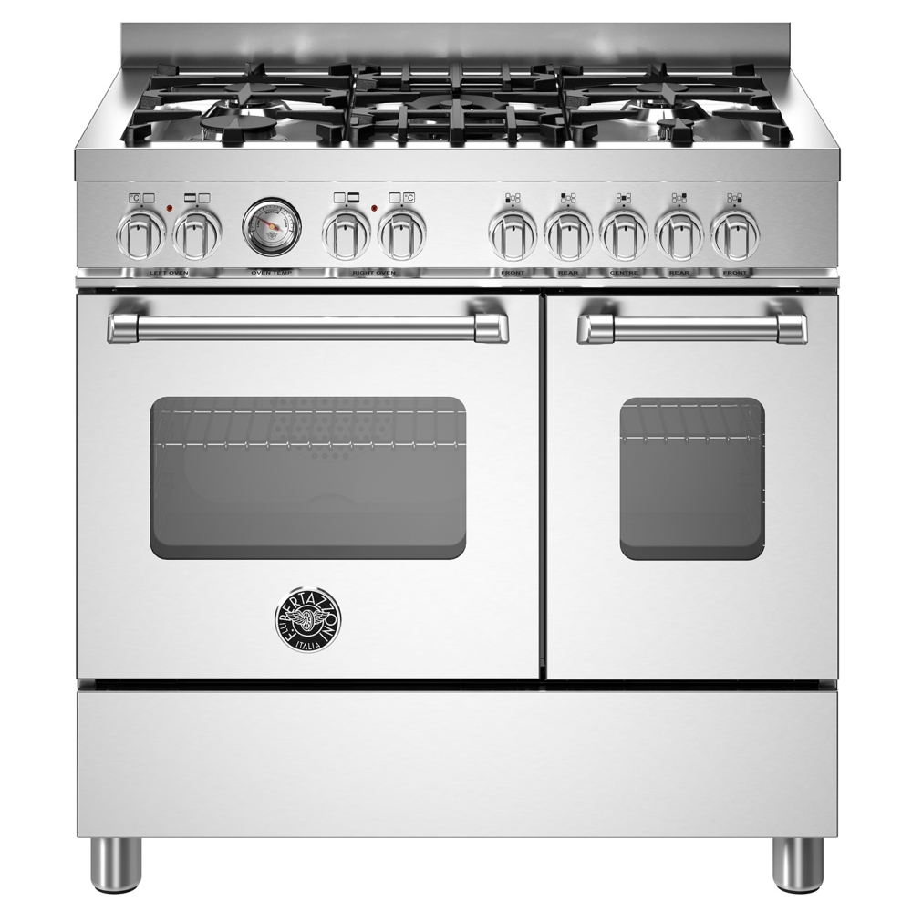Bertazzoni MAS95C2EXC 90cm Master Series Dual Fuel Range Cooker - STAINLESS STEEL