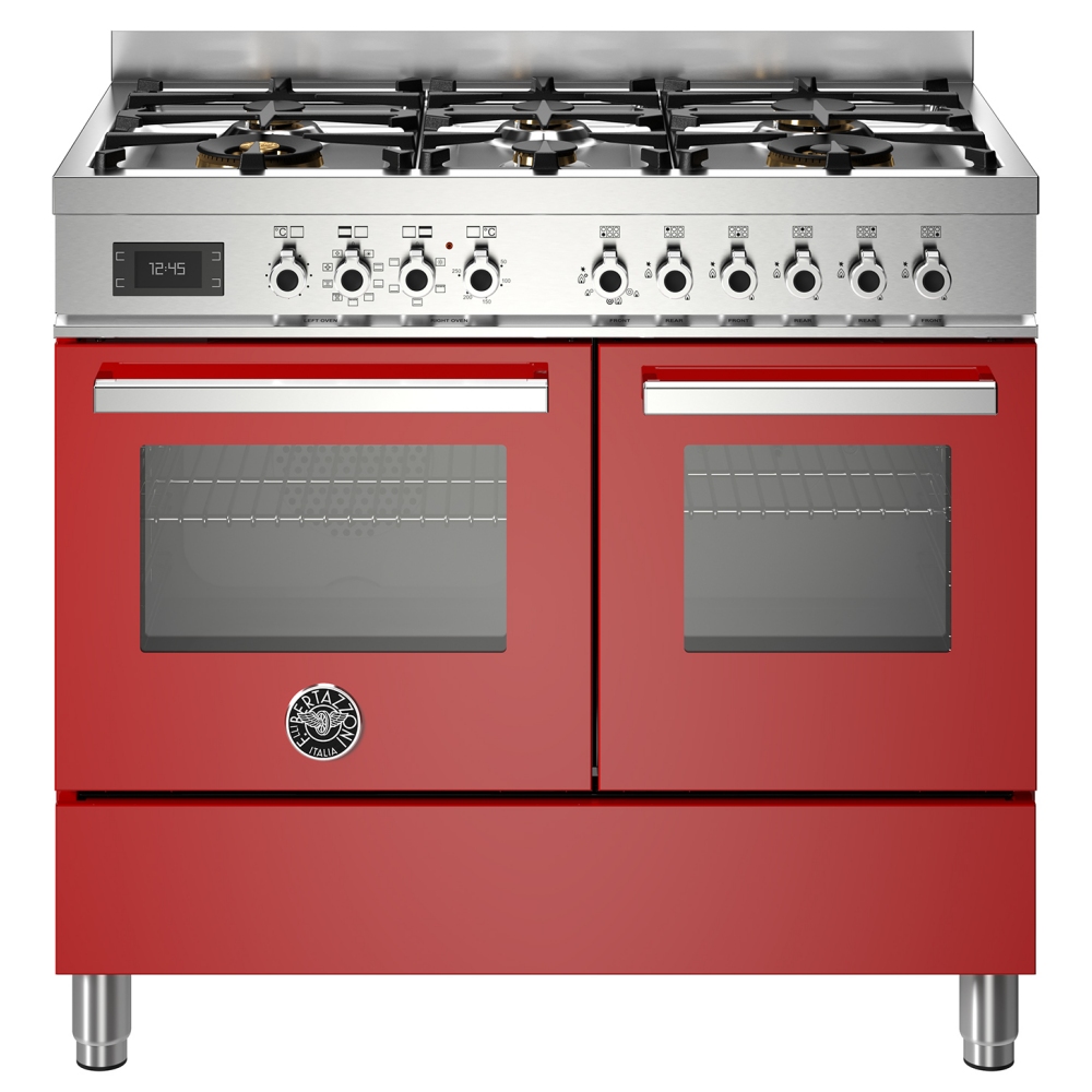 Bertazzoni PRO106L2EROT 100cm Professional Dual Fuel Range Cooker - RED