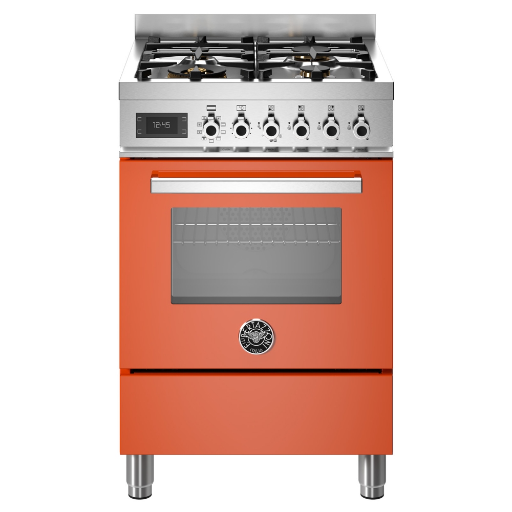 Bertazzoni PRO64L1EART 60cm Professional Dual Fuel Cooker - ORANGE