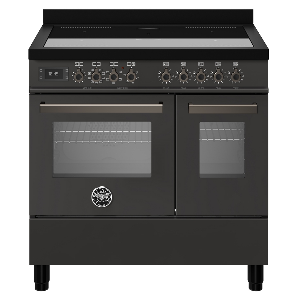 Bertazzoni PRO95I2ECAT 90cm Professional Induction Range Cooker - CARBONIO