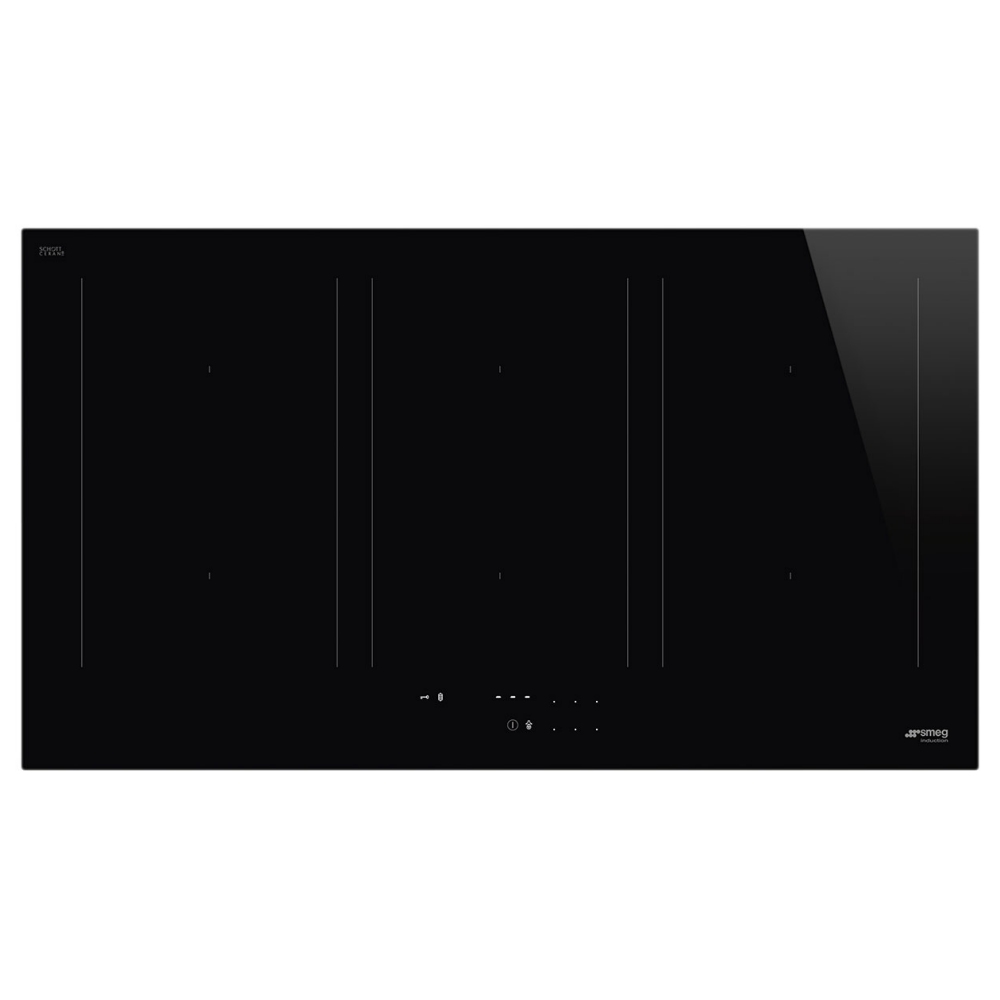 Smeg SIM3964D 90cm 6 Zone Multizone Induction Hob - BLACK