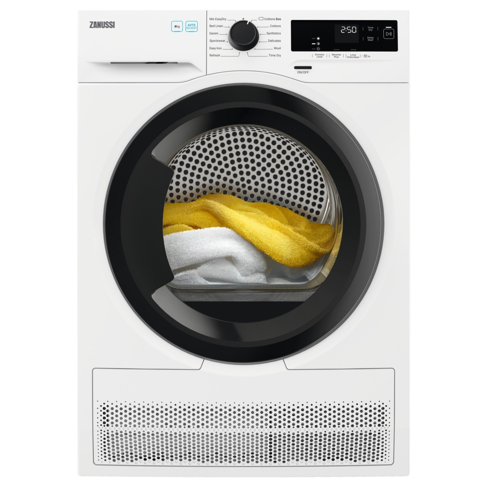 Zanussi Tumble Dryer at Tesco, Argos, AO, Currys, John Lewis, Hughes, ASDA, Aldi, Lidl, B&M