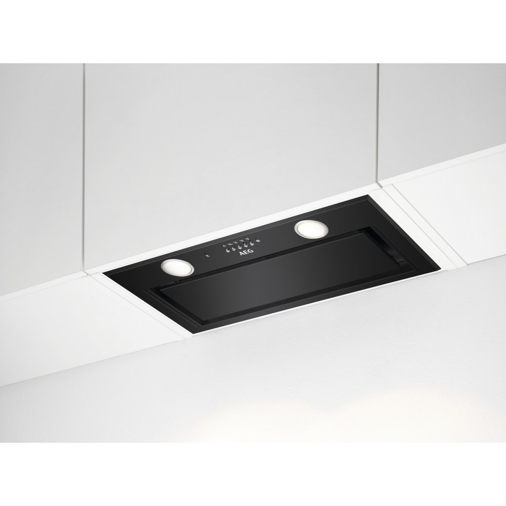 AEG DGE5661HB 54cm Series 6000 Hob2Hood Canopy Hood – BLACK