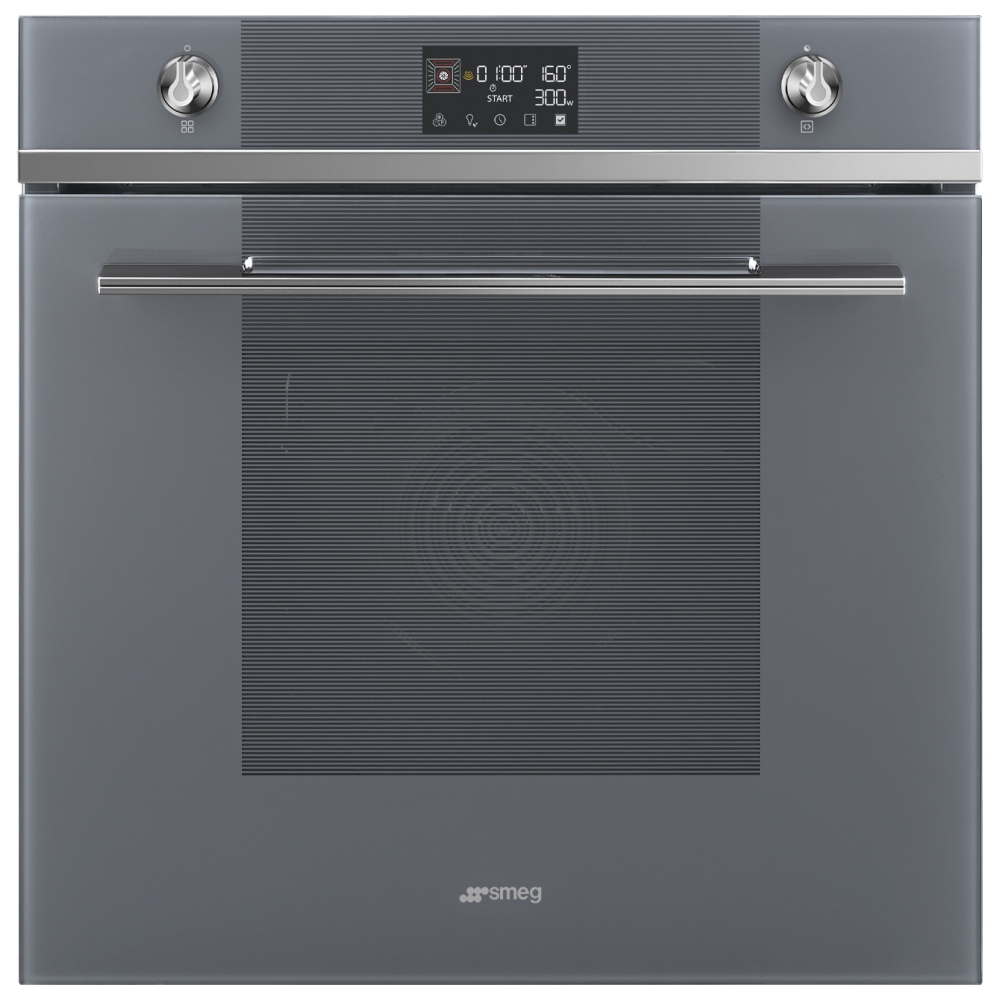 Smeg SO6102M2S Linea SpeedwaveXL Combi Microwave For Tall Housing - SILVER