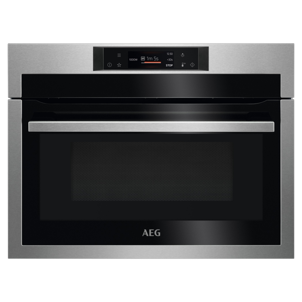 AEG KME761080M 60cm Built In Combi Microwave For Tall Housing - STAINLESS STEEL