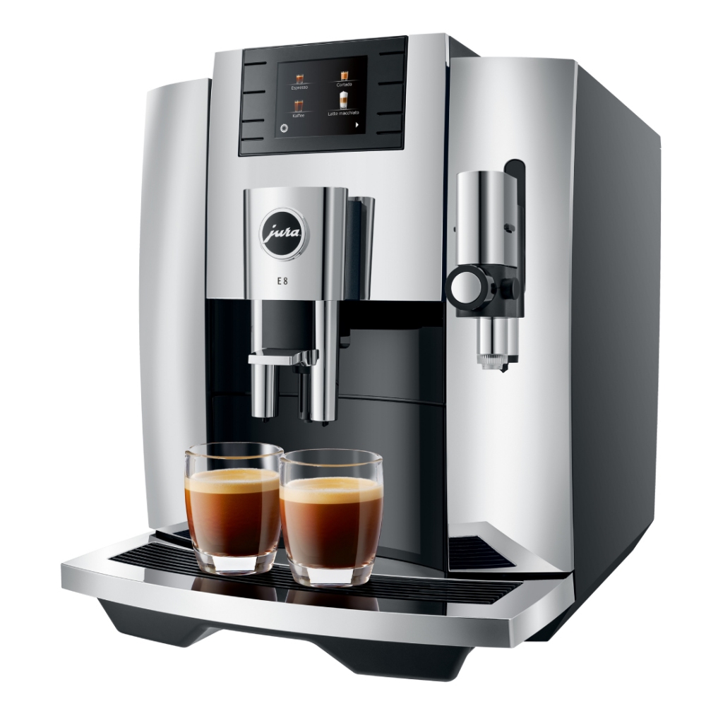 Jura E8 CHROME Freestanding Fully Automatic Coffee Machine - CHROME