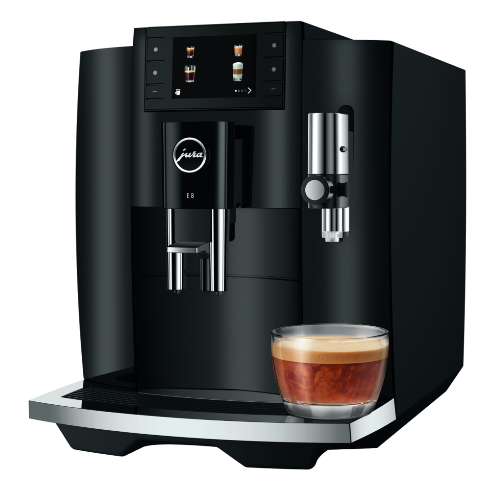 Jura E8 PIANO BLACK 15661 Freestanding Fully Automatic Coffee Machine – BLACK