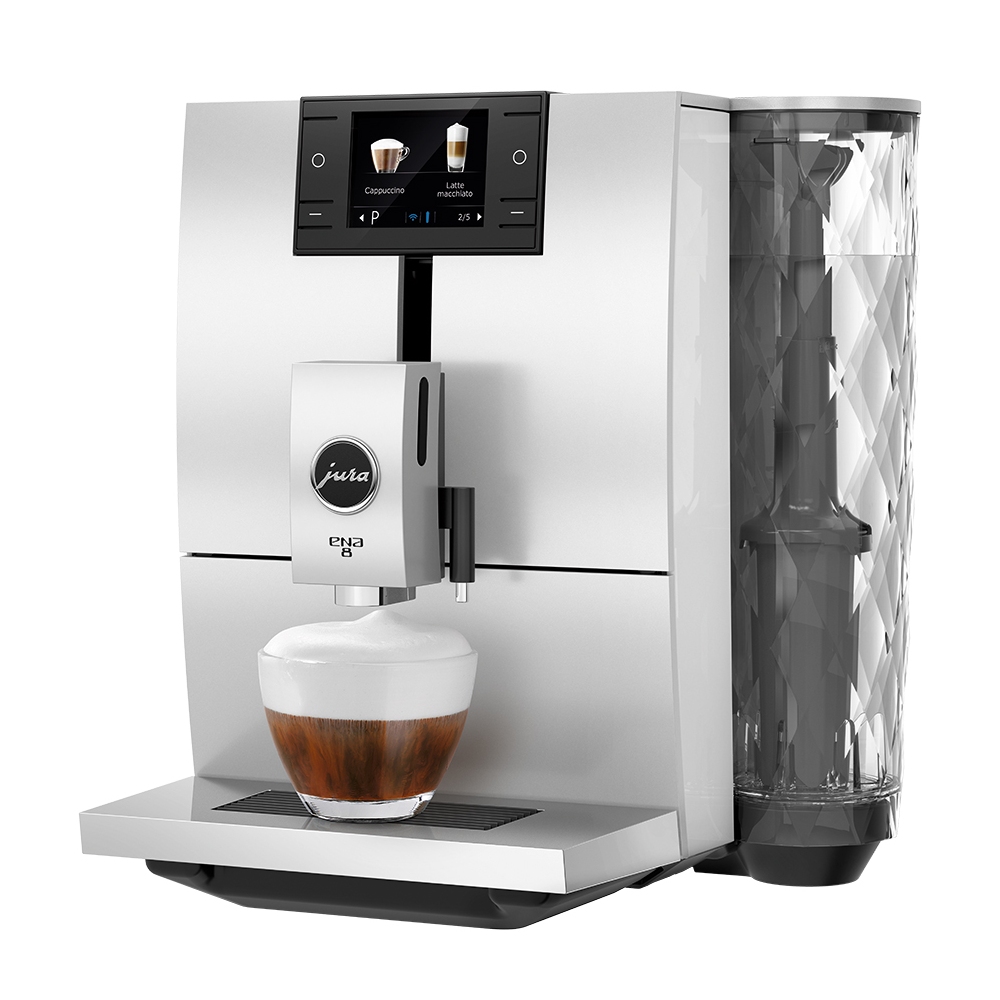 Jura ENA8 NORDIC WHITE Freestanding Fully Automatic Coffee Machine - WHITE