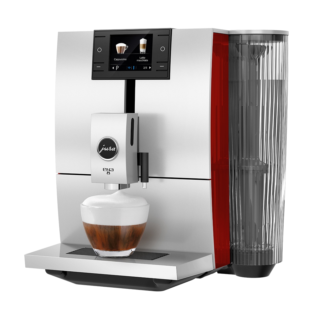 Jura ENA8 SUNSET RED Freestanding Fully Automatic Coffee Machine - RED