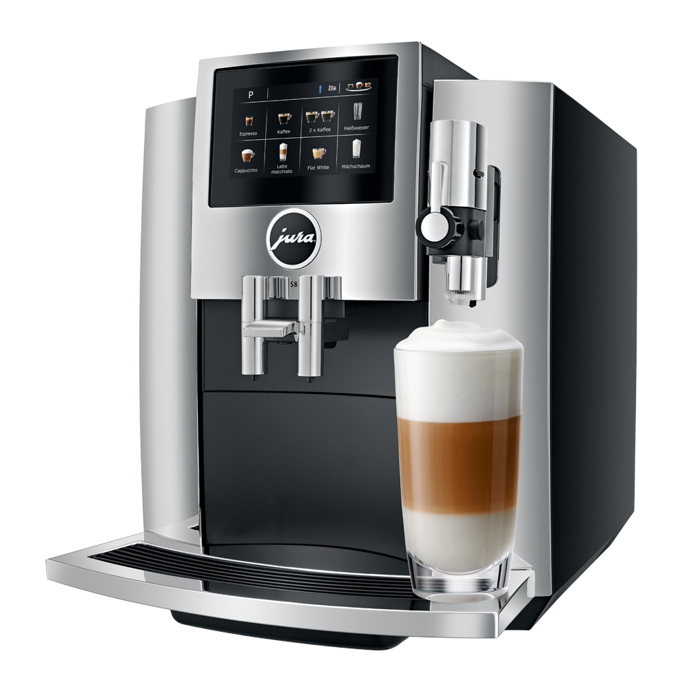 Jura S8 CHROME Freestanding Fully Automatic Coffee Machine - CHROME