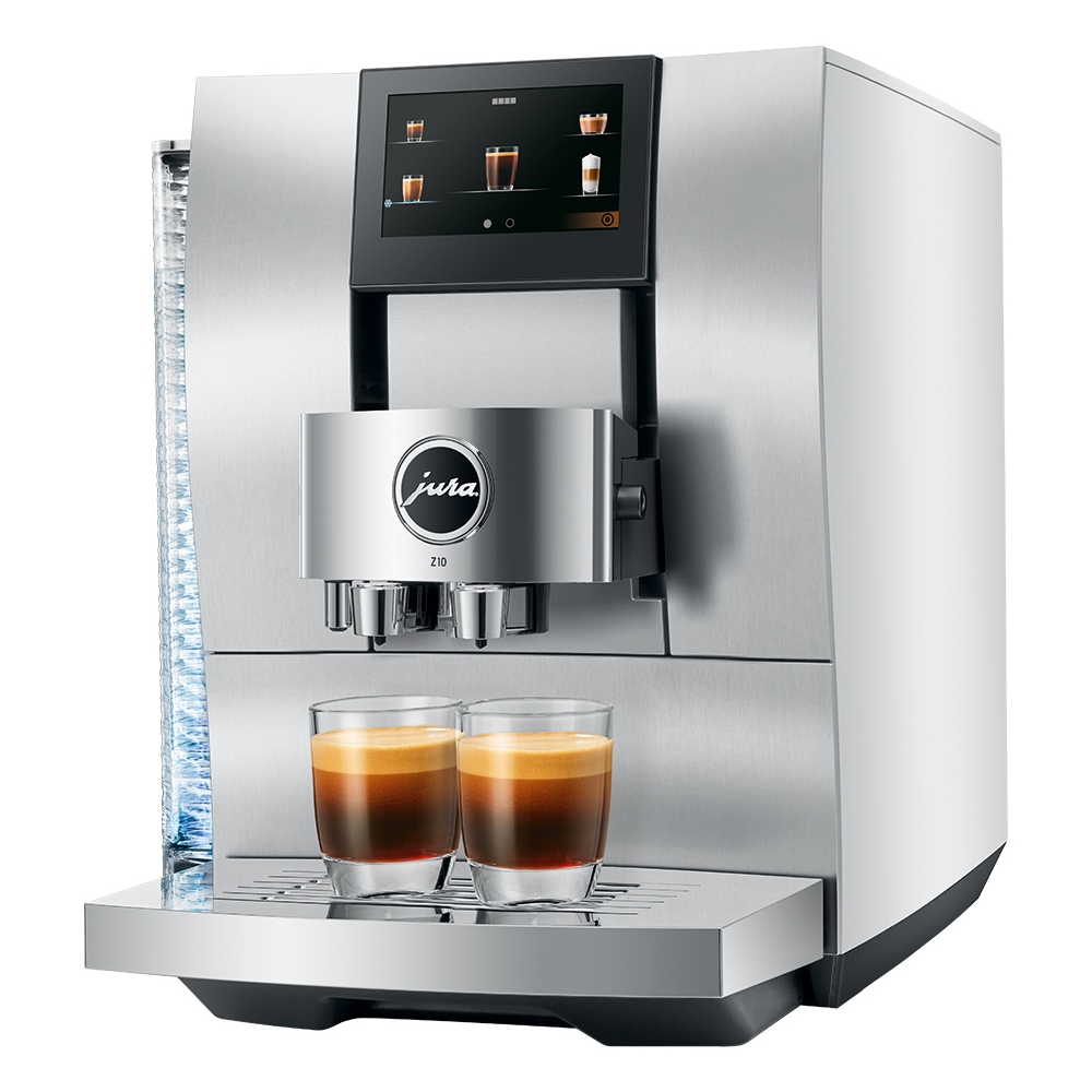 Jura Z10 ALUMINIUM WHITE Freestanding Fully Automatic Coffee Machine - ALUMINIUM