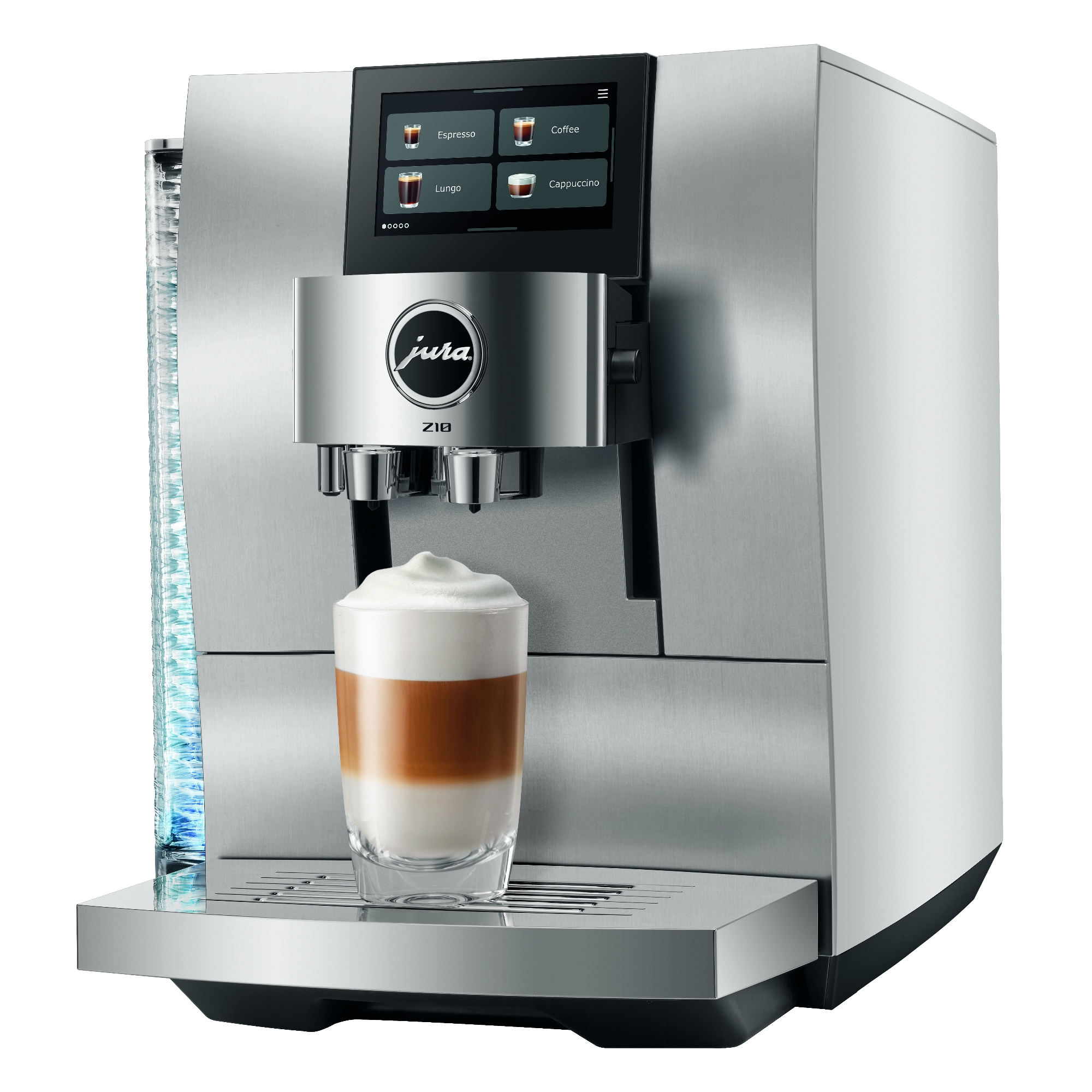 Jura Z10 ALUMINIUM WHITE 15360 Freestanding Fully Automatic Coffee Machine – ALUMINIUM