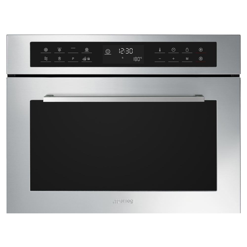 Smeg SF4400MCX1 Cucina Built In Combi Microwave For Tall Housing - STAINLESS STEEL